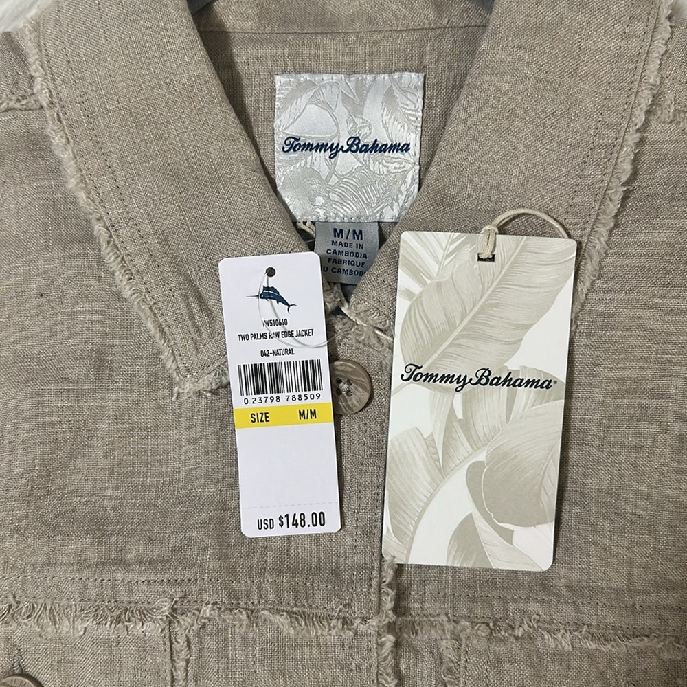 Tommy Bahama Two Palms Linen Raw-Edge Jacket - Picture 15 of 16